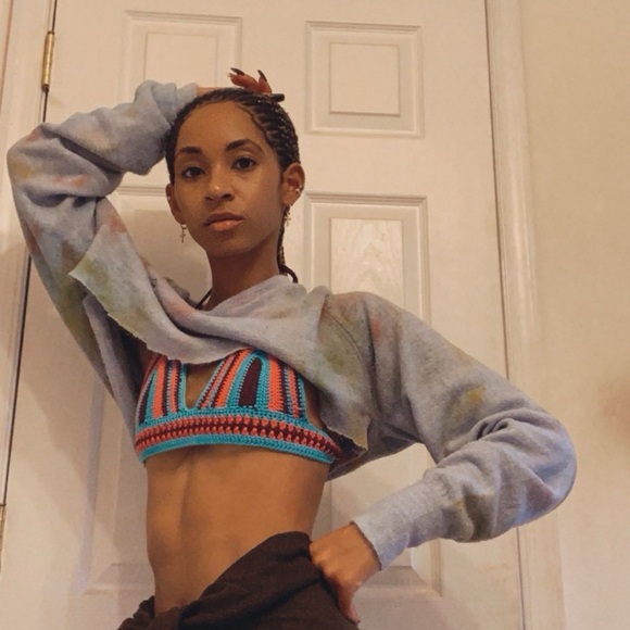 Multistripe Halter top - Picture 2 of 4